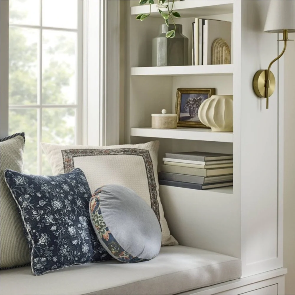 Oversized Square Border Pattern Pillow - Threshold with Studio McGee